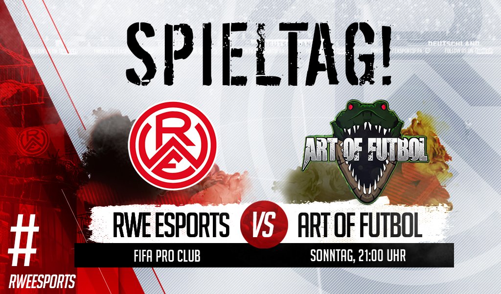 Es geht endlich weiter! Unsere Jungs in rot-weiss spielen heute um 21:00 Uhr gegen Art of Futbol!
Wie gewohnt, könnt ihr natürlich live zuschauen!
🇮🇩 #rweesports 🎮

📺 Livestream:
twitch.tv/rwe_sipan95x