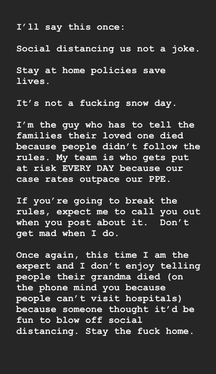 sahilkapur's tweet photo. A message from an ICU physician I know, posting with his permission 👇 https://t.co/o8bIRvnX2m
