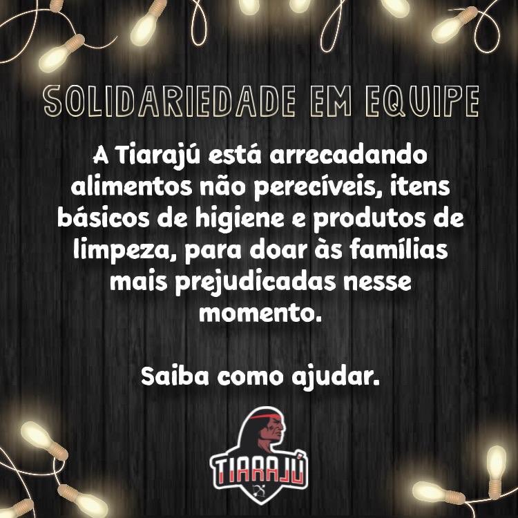equipetiaraju5's tweet photo. Atenção tribo, que tal ajudar quem mais precisa? A gente ta arrecadando mantimentos para ajudar as famílias mais necessitadas nesse momento! No nosso instagram ta o post explicadinho com todos os detalhes! 🖤❤️🏹 https://t.co/KGzrgWU0Jq