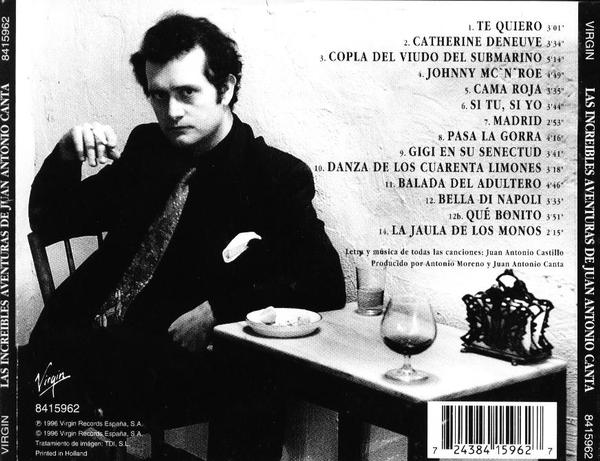 Daniel Lorenzo on Twitter: "A principios 1996, graba, con medios muy precarios, su primer en solitario: Las increíbles aventuras de Juan Antonio Canta. Para mí, MASTERPIS. Un de canciones