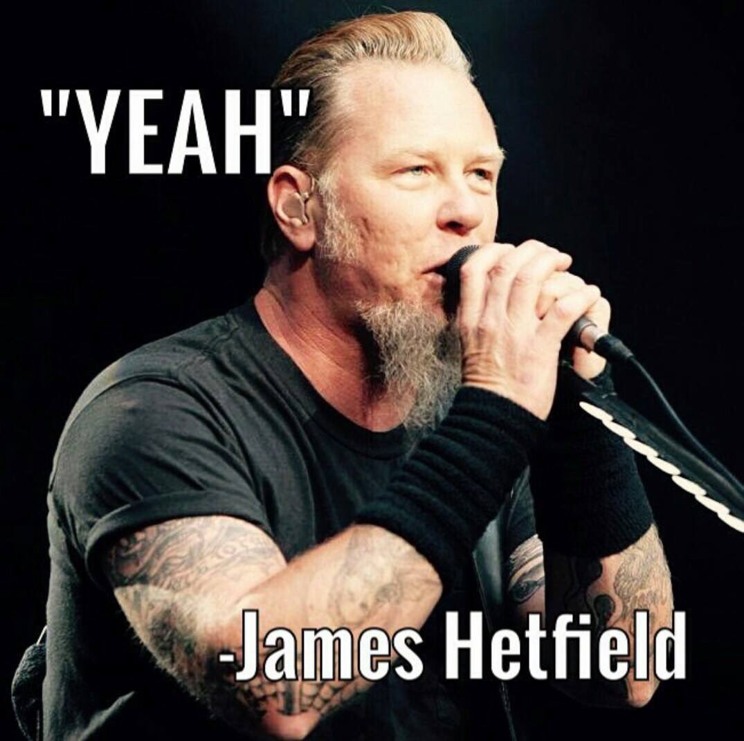 James Hetfield Yeah Meme