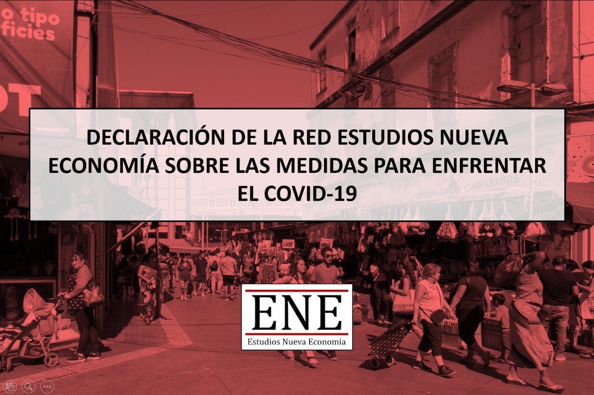 EsNuevaEconomia's tweet photo. DECLARACIÓN DE LA RED ESTUDIOS NUEVA ECONOMÍA SOBRE LAS MEDIDAS PARA ENFRENTAR EL COVID-19
https://t.co/ZR2Vhsui6k https://t.co/l8lt880c6c