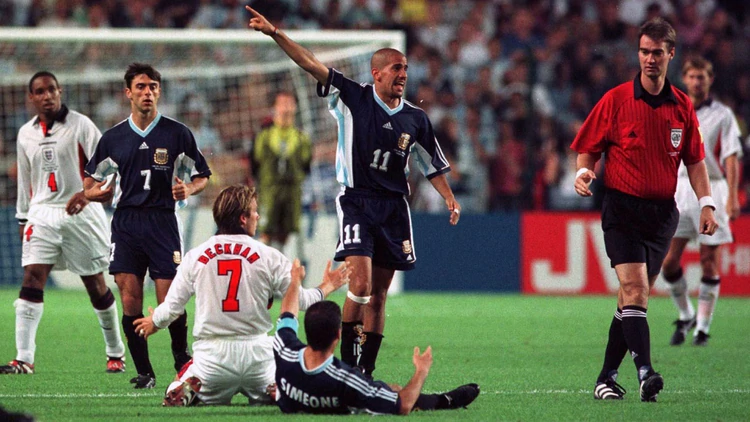 'Inglaterra':
Porque TyC Sports repite su enfrentamiento ante la Selección Argentina en los octavos del Mundial #Francia1998