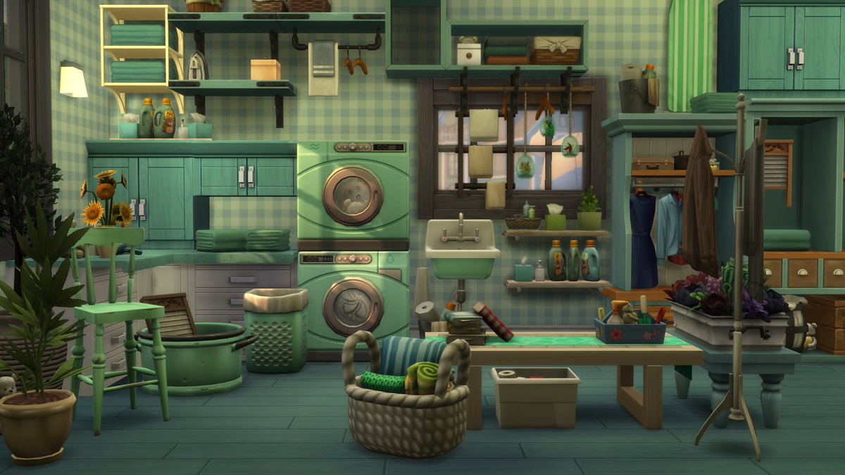 Ladymanatee Gaming Here S A New Little Hidden Objects Challenge I Ve Placed Some Teddy Bears In This Laundry Day Themed The Sims 4 Build Can You Find All Of Them