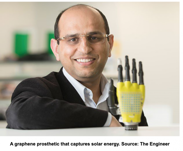 NGAgraphene's tweet photo. One of the most sensitive uses of graphene is for medical prosthetics. It provides an important advantage over other materials. #graphene #NGA2d #prosthetics https://t.co/EgQiGZqYFs https://t.co/mUfzq9A0ZB