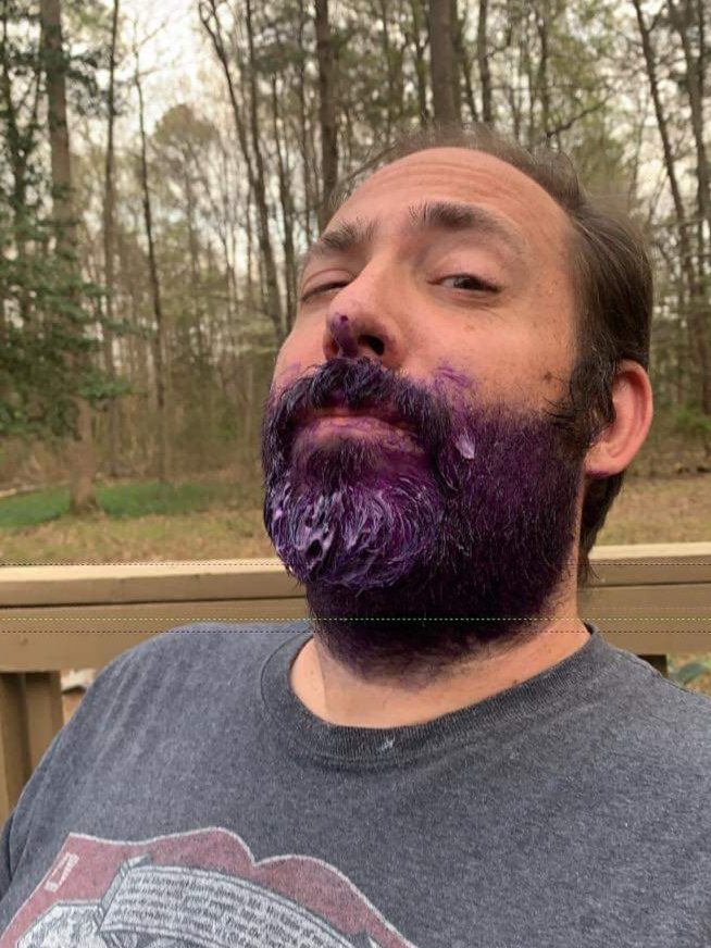 philgriffins's tweet photo. When you have 3 daughters,  and no place to be... Let's see how this turns out. 🤣 I might be shaving the quarantine beard shortly! #StayAtHomeAndStaySafe https://t.co/Ylr7W3N77I