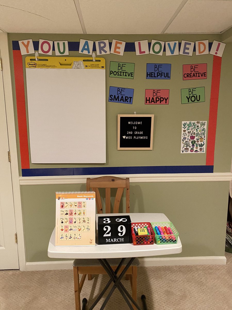 Ready to start week 3 of virtual learning tomorrow and made my work space a little more fun! Thanks to <a href="/thecr8tiveclass/">TheCreativeClassroom</a> for the adorable decorations and inspiration! Can’t wait for my students to see it! #virtuallearning