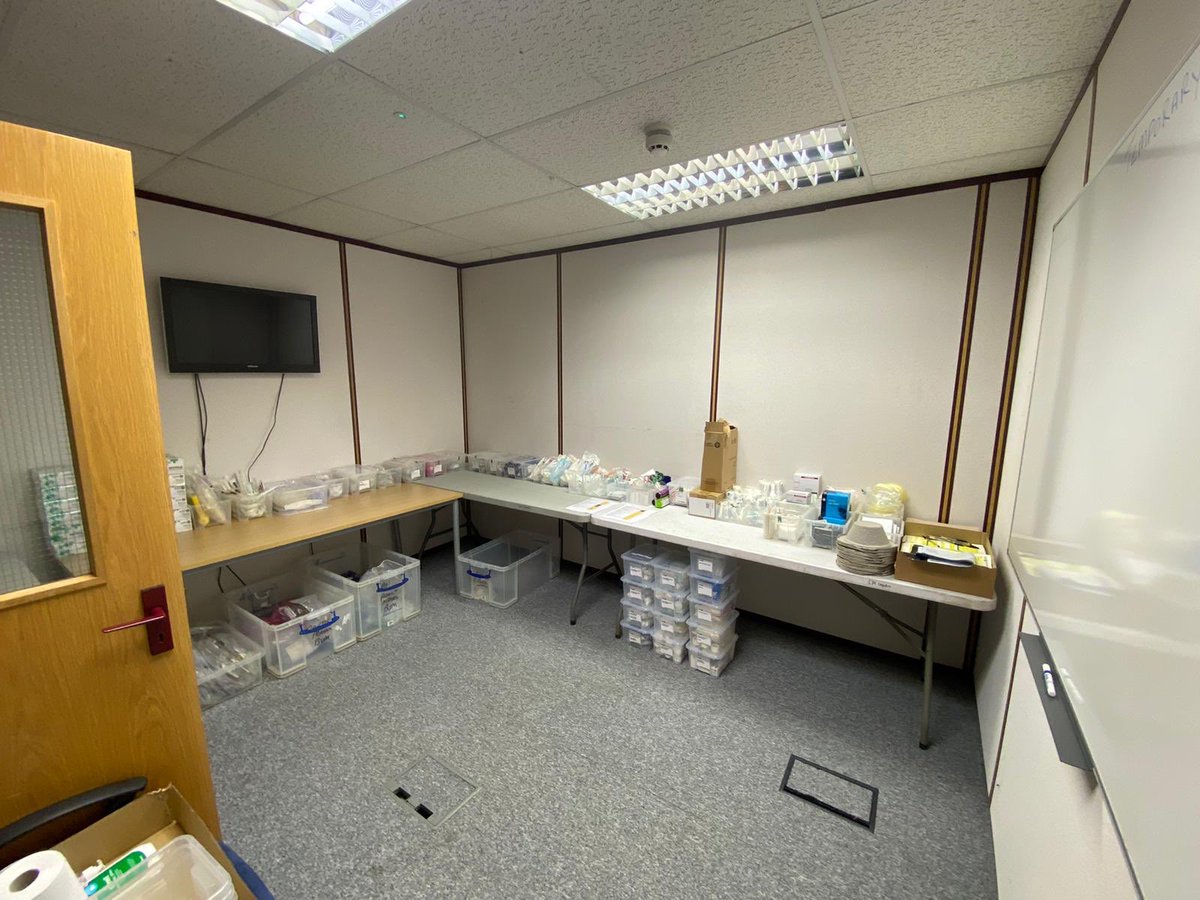 sjaamb_wd's tweet photo. Our Temporary store in readiness for our crews to replenish. #workinprogress https://t.co/YoNXGZRjQp