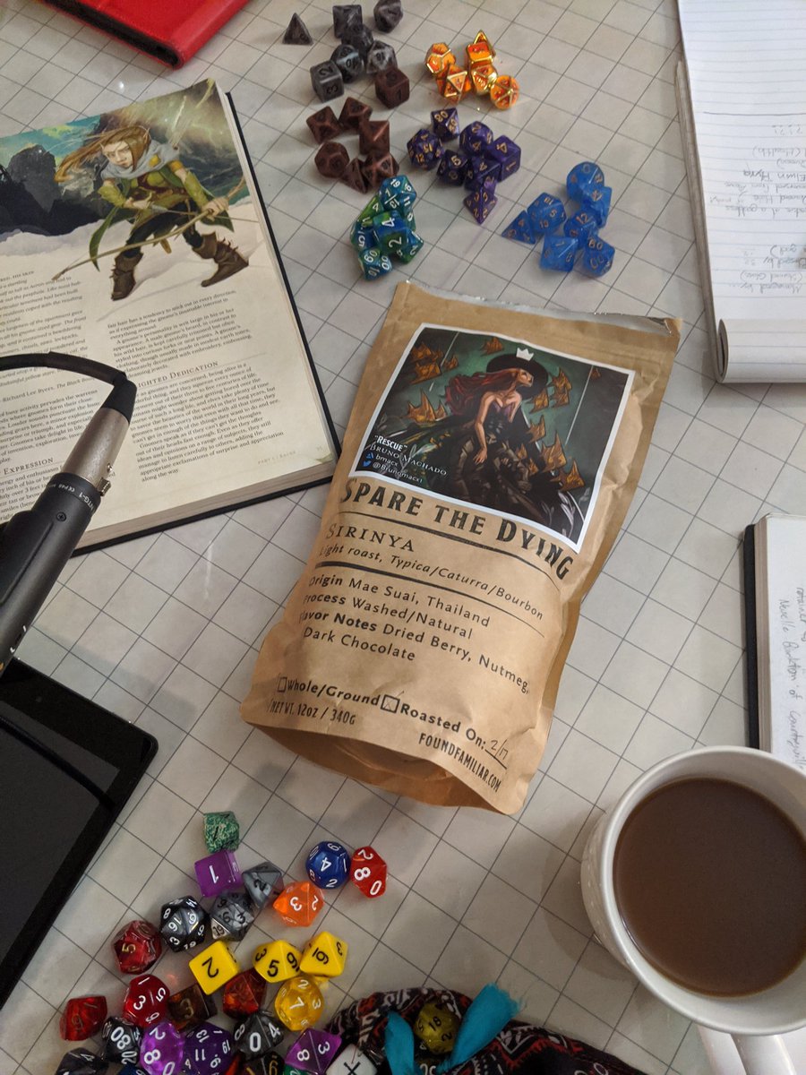 FoundFamiliar's tweet photo. https://t.co/t5X8mIi2Kf's road to 8000 followers #Giveaway!
❤️ Like
🔁 Retweet
👥 Follow

(1) One winner receives a $50 giftcard for our #dnd #coffee and merch!
(7) Seven winners receive $10 giftcards!

Giftcard art by @Jessketchin 😍

#dnd5e #dungeonsanddragons #art #critterart https://t.co/26rSufE8x2