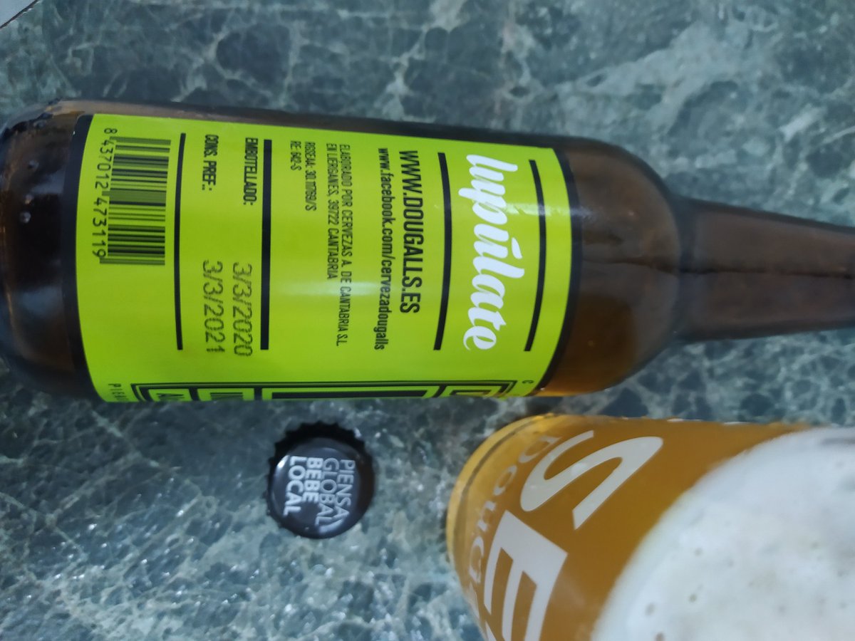 pericles1970's tweet photo. Ración de lúpulo súper fresco #ipa8 de @cervezadougalls recién envasada con lúpulos #simoe #citra y #eldorado
#yomequedoencasa #quedateencasa https://t.co/p5mY8bcGOE