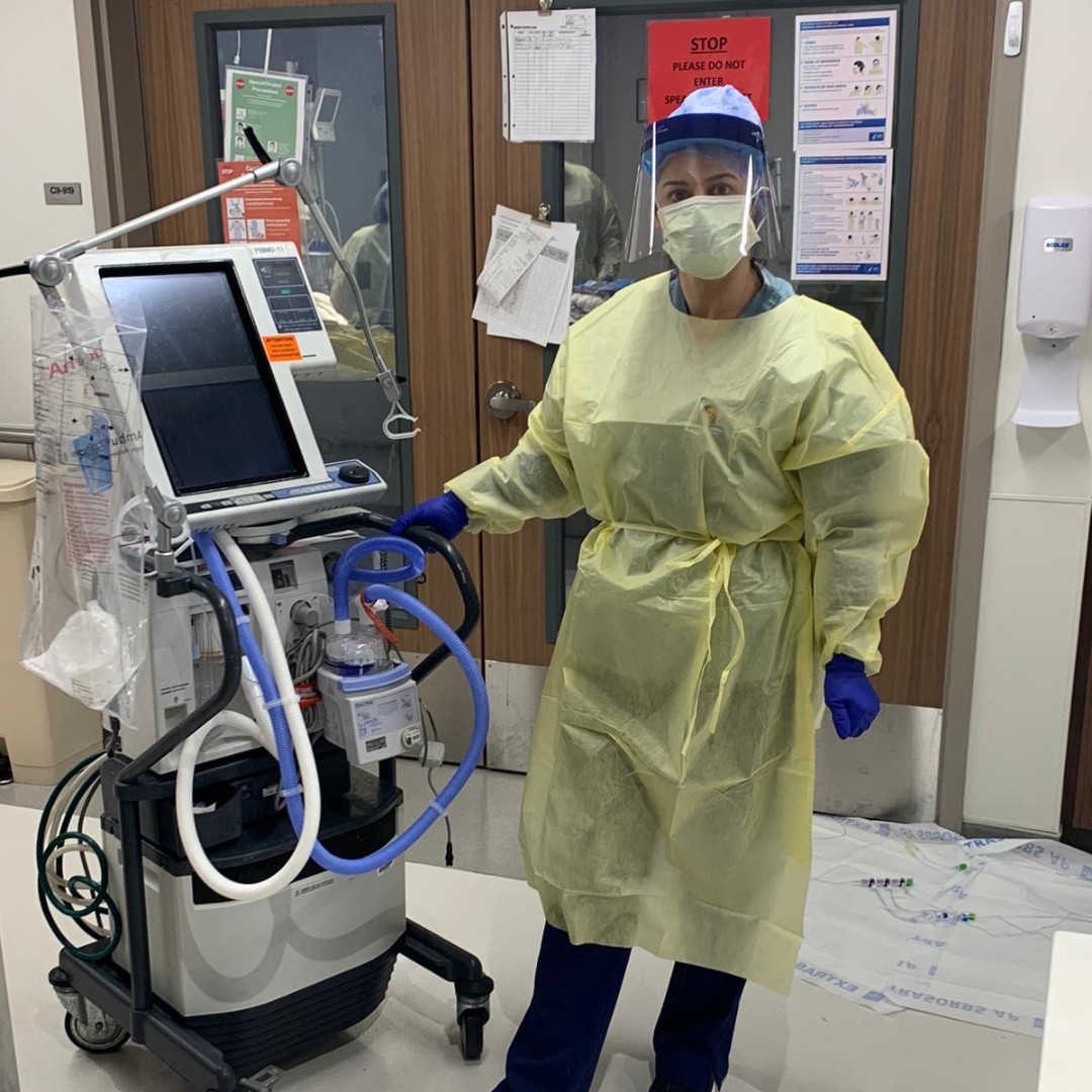 MCNYalumni's tweet photo. Hero in Healthcare! The #myMCNY Community wishes Healthcare Business student, Marsela Caushaj, the best as she is on the frontline at The Mount Sinai Hospital-Manhattan. As a Registered Respiratory Therapist. she is seeing the worst of the worst. Take care and be safe! https://t.co/X9ra5NT2s7