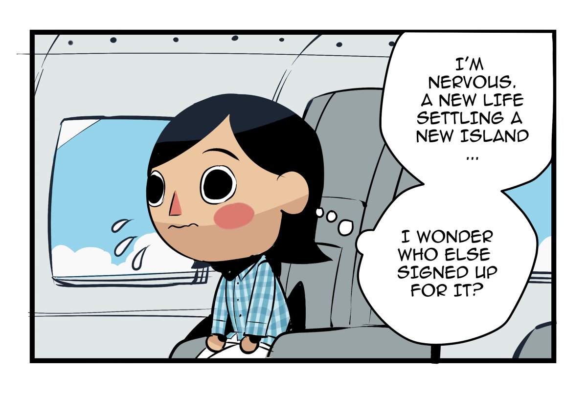 I got Animal Crossing : New Horizons--had to draw a comic about my first two islanders.
Somehow...They ended up being very rebellious looking...