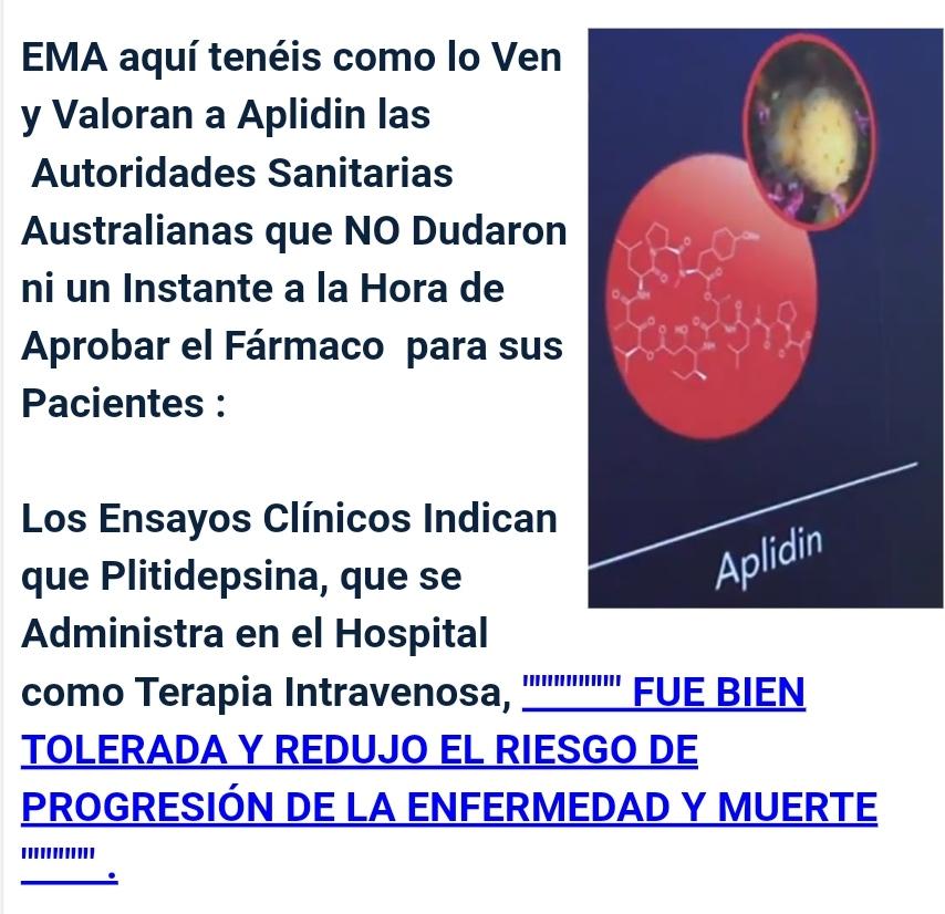 pharma_jonpi's tweet photo. Aplidin // Australia // Myeloma Múltiple . El Comité Asesor de Beneficios Farmacéuticos (PBAC) Considera APLIDIN para el Tratamiento del Myeloma . https://t.co/jdZlCJQToe
https://t.co/bd0tO55Ye1
#pharmamar #aplidin #myelona https://t.co/2oodP4u9k9