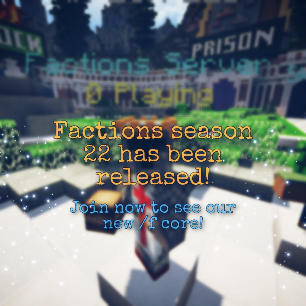_MCCentral's tweet image. Come and join the 380 people on factions right now! mccentral.org
