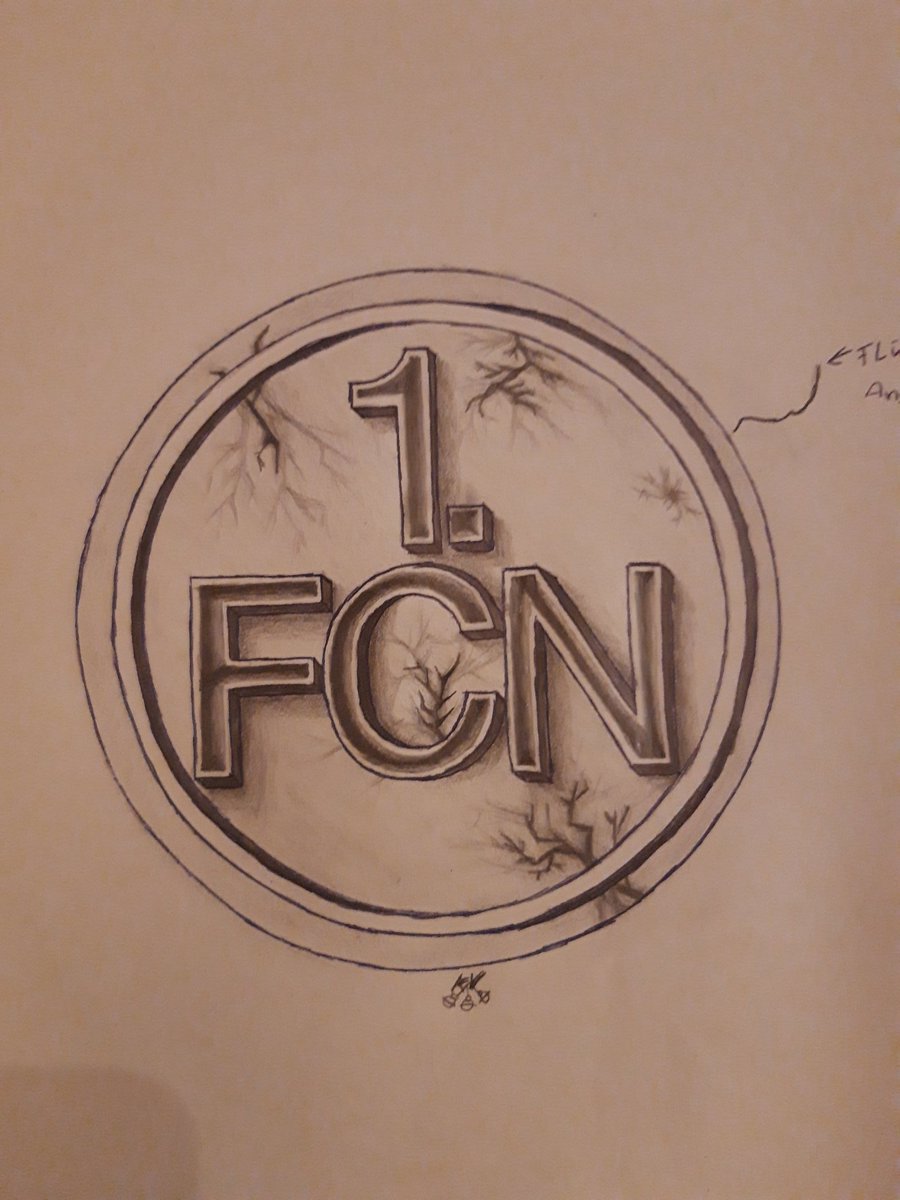 Bild:1. FCN Fußball Club Nürnberg
Art: Grundriss abgezeichnet, rest frei Hand
Stift: Bleistift, Kugelschreiber
Zeichenjahr: 2020 März 

Info:
Der erste teil des kleinen Auftrages fürs ein Tattoo ist nun fertig.
Es ist für mein grossen Bruder.