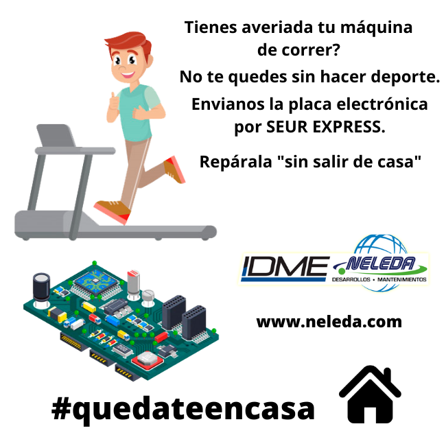 NeledaSL's tweet photo. Tienes una cinta de correr averiada? el 90% de las averías se localizan en su placa electrónica, haznosla llegar por CORREOS ESPRESS y te la repararemos, para que puedas seguir haciendo deporte sin salir de casa. 
#deporte #running #cintacorrer #correr    
https://t.co/RC3u7MLhHV https://t.co/nBj3bQxk8m