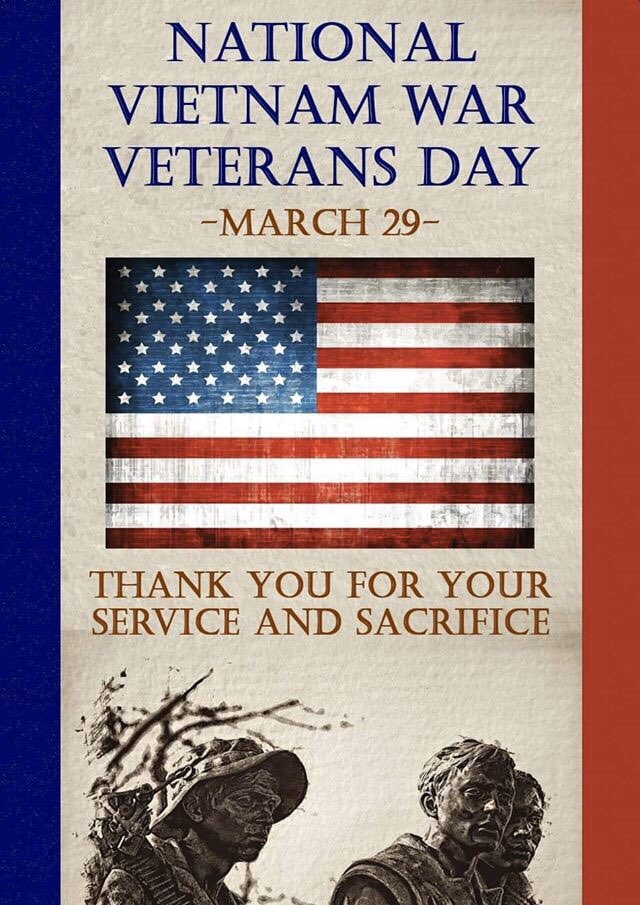 FieldingLewisGA's tweet photo. We are honored to be part of the Vietnam War Commemorative Partner Program. Today, on National Vietnam War Veterans Day, we thank US Armed Forces personnel, with active duty status between November 1, 1955, to May 15, 1975, and their families for their sacrifices and service. https://t.co/S4h9sFX26q
