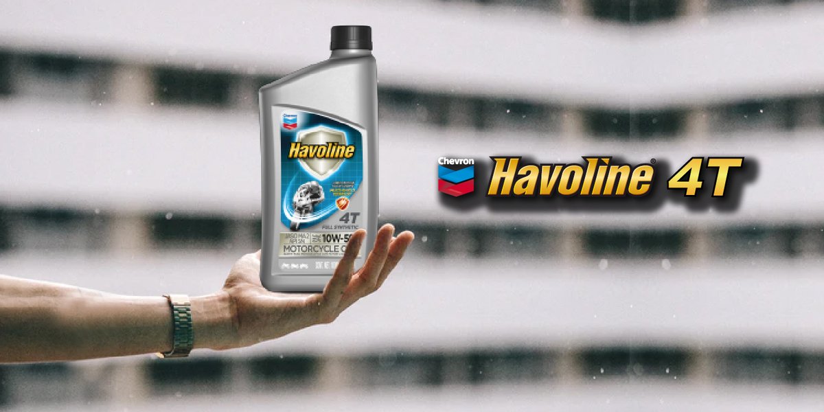 HavolineCol's tweet photo. ⚠️ Utiliza nuestro lubricante Havoline® Full Synthetic Motorcycle Oil 4T que te brinda mayor protección para drenajes extendidos de cambio de aceite y superior economía de combustible. 💥
#havoline #lubricantes #motor #aceite #motos https://t.co/pI8KLvZSGQ