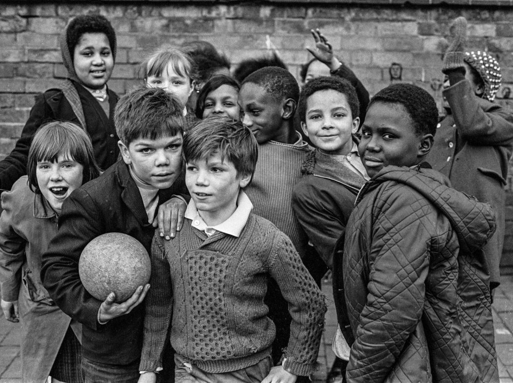 No one is born racist!.Birmingham, 1968.Photo Janet Mendelsohn