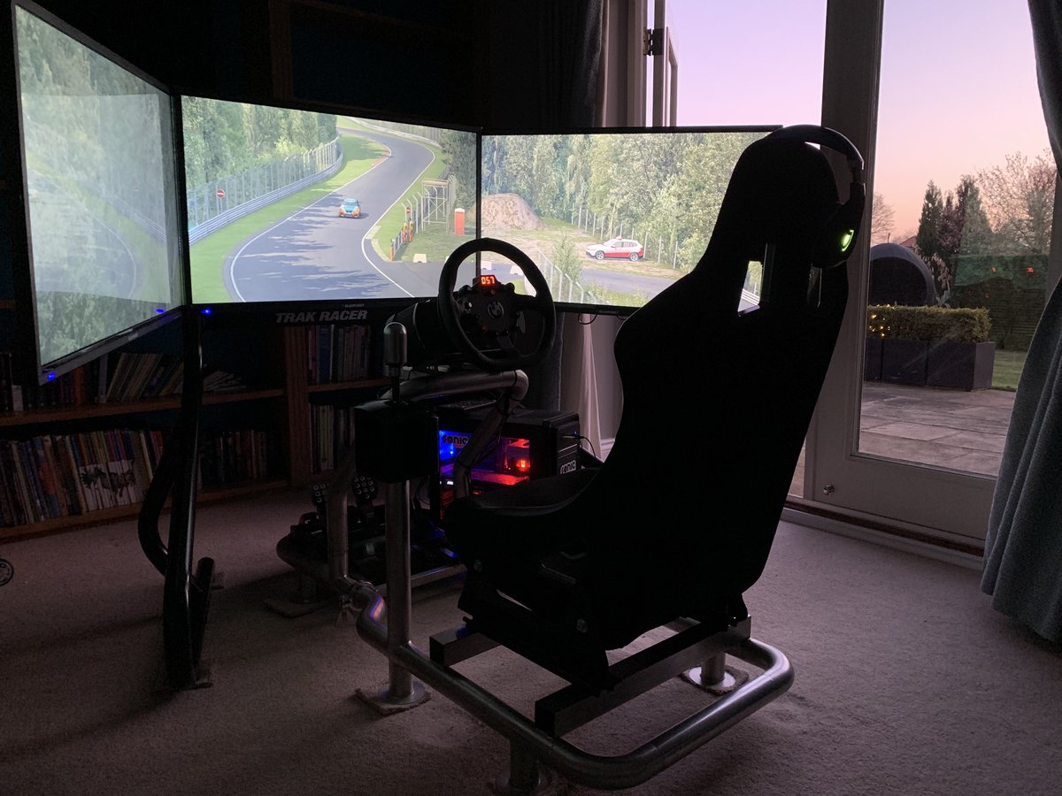 Busy training on the simulator ready for when the race season starts, stay safe everyone!