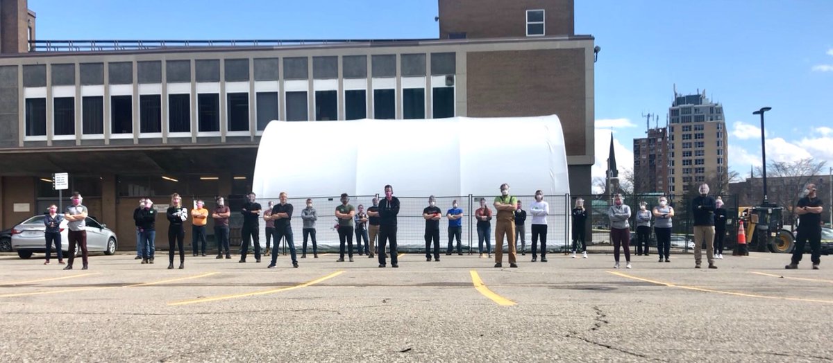 JeremyHedges77's tweet photo. HEY #CANADA - meet the @InkSmith3D team!!! We're working day and night to get #TheCanadianShield in the hands of healthcare workers across the country to keep them safe from #covid19! We're bringing manufacturing back to #kwawesome for the long term - hiring 100+ positions! https://t.co/mC5bNaT0yF