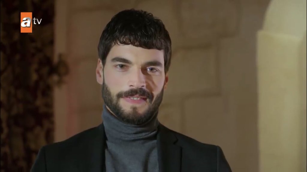 his smile akjsksjsjjs he’s like “you really think so? i have to laugh” I LOVE HIM  #Hercai