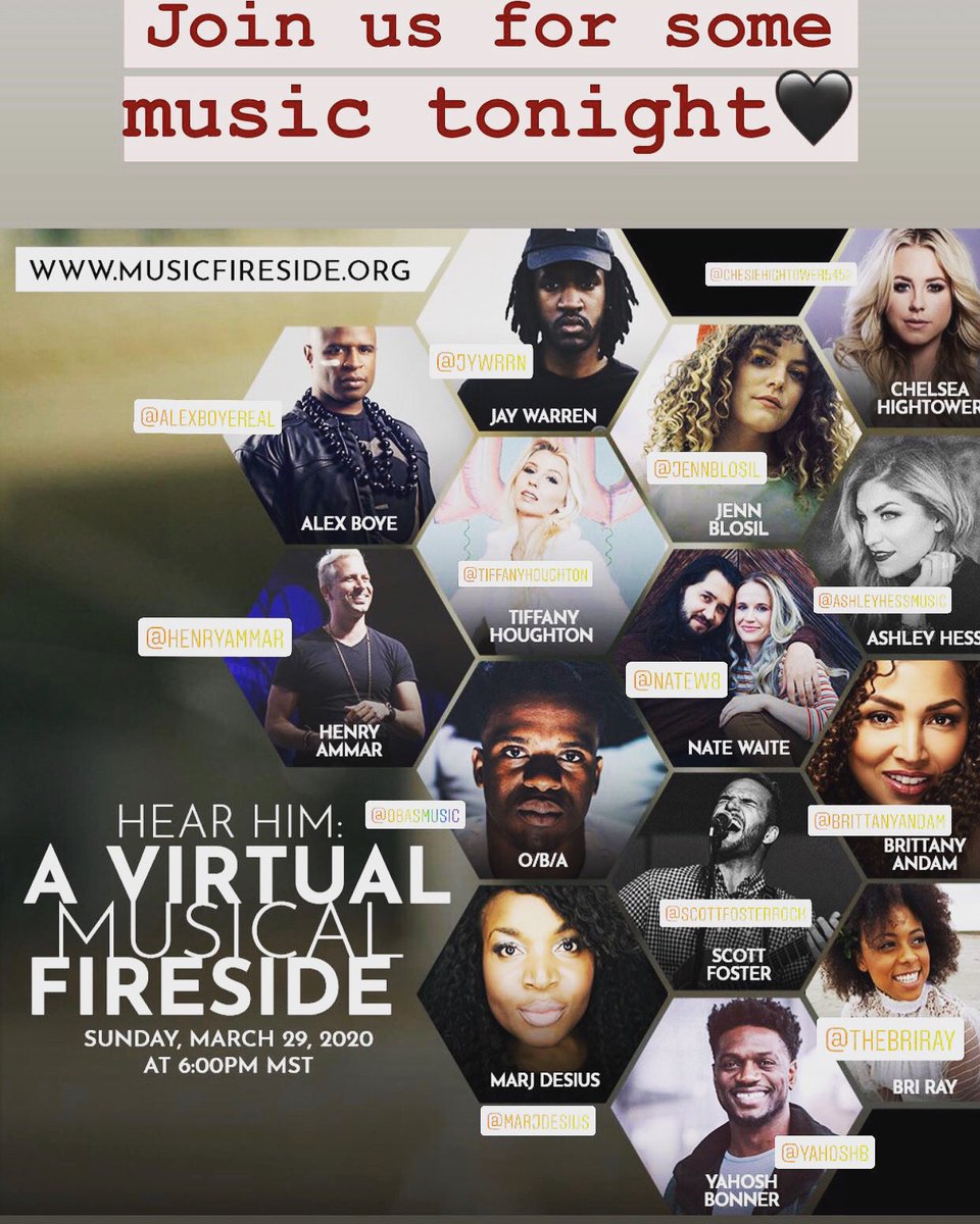 alexboyereal's tweet photo. Not even a pandemic can stop the music. Tune in tonight at 6pm Mountain Time. So honored to worship using music with some incredible musicians! https://t.co/AB87hRW41o #hearhim #doubtnot #fearnot https://t.co/sOl9ug0OnI