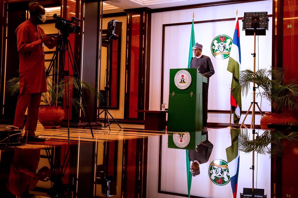 Meaning Of The Flags Behind President of Nigeria