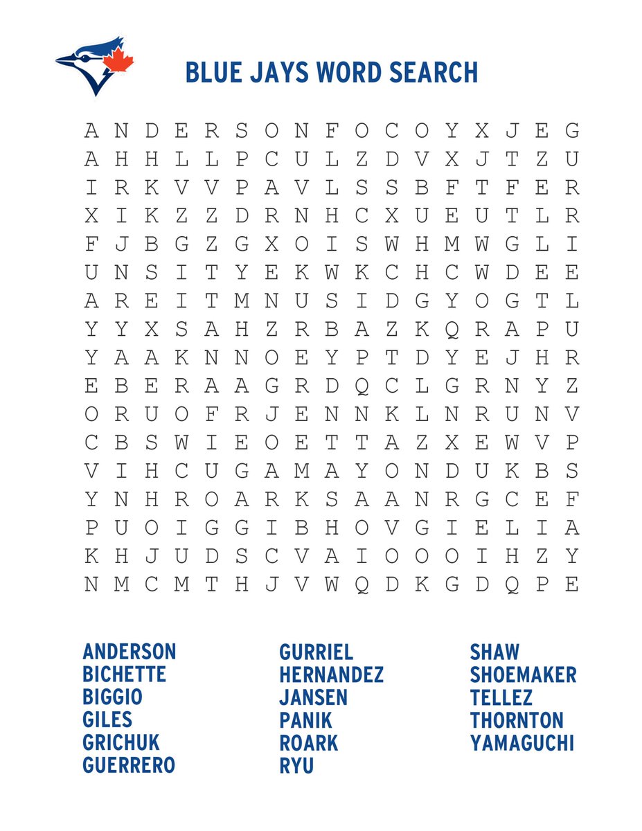 Who’s ready for a Jr. Jays Sunday challenge? 🤚 

How many names can you find?👇