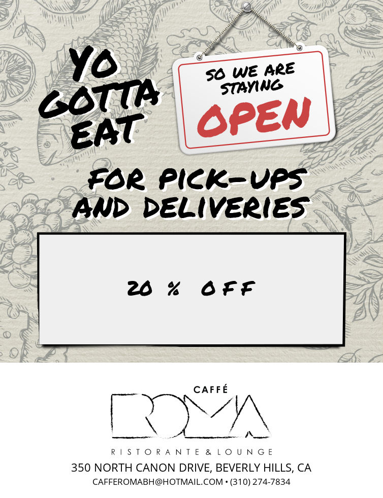 CAFFE_ROMA's tweet photo. Order your favorite dishes in seconds! https://t.co/I8GgIOLHsw