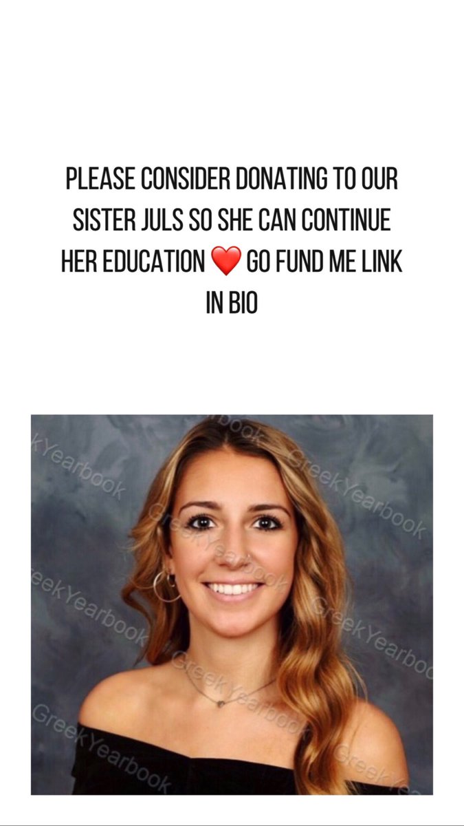 Please consider donating! Even the smallest of donations could help keep our beautiful sister Juls in school 💕 gofundme.com/f/wyyrgd-juls-…