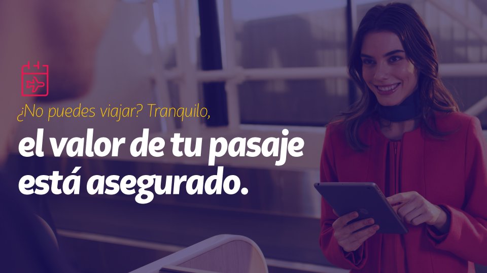 LATAM_ARG's tweet photo. Si tienes un ticket para volar hasta el 30 de abril ¡No necesitas hacer nada! El valor de tu pasaje quedará automáticamente abierto para volar hasta el 31 de diciembre del 2020. Dirígete a https://t.co/ervptS4JZy https://t.co/k7KSRF7D6z