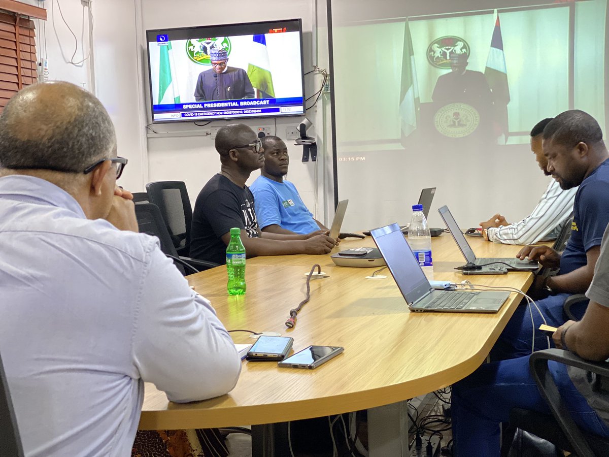 Grateful for recognition given to work by <a href="/NCDCgov/">NCDC</a>, <a href="/Fmohnigeria/">Federal Ministry of Health, NIGERIA</a> &amp; partners by His Excellency, <a href="/MBuhari/">Muhammadu Buhari</a> during his address to #Nigerians 

Days ahead will be tough but if we jointly #TakeResponsibility in the fight against #COVID19, we can pull through faster

#StrongerTogether