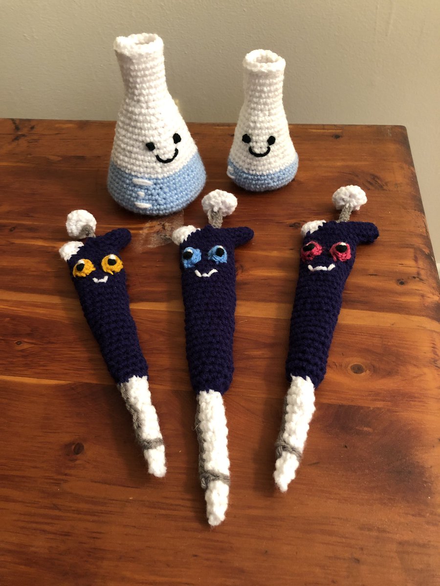 And the collection grows...by the end of all of this I’m going to have crocheted the entire lab 😳 #UnitedAgainstCOVID19