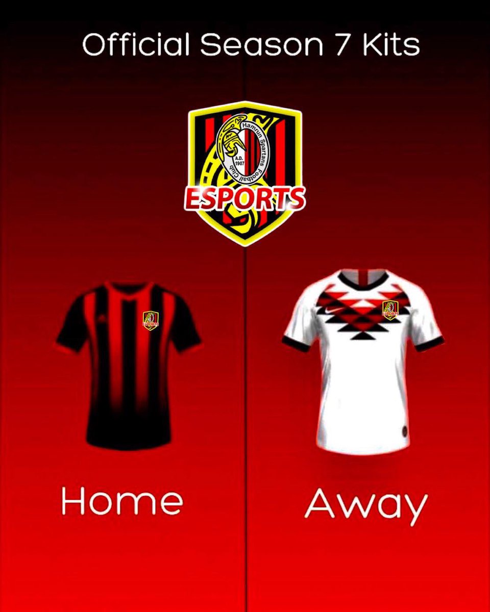 Ħamrun Spartans Esports are happy to announce the official kits for season 7
We are proud to wear 🔴&amp;⚫️
#redandblack�#Wearehamrunspartansesports