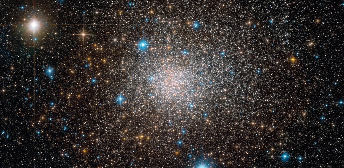 The Terzan 5 globular cluster sits in the central bulge of our Milky Way, about 19,000 light years away in the constellation Sagittarius. It is unusual in that it contains at least two distinct generations of stars.Image: NASA/ESA/Hubble/F. Ferraro