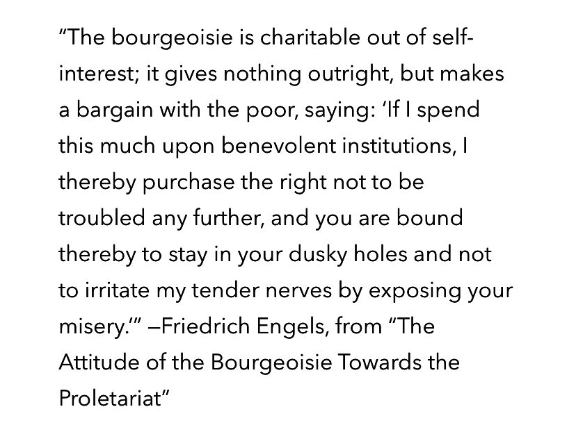 descripticon's tweet image. Engels addressed philanthropy 165 years ago, and it remains as relevant now as it was in 1845: