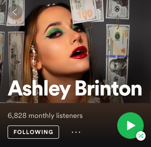 5. follow Ashley Brinton on spotify