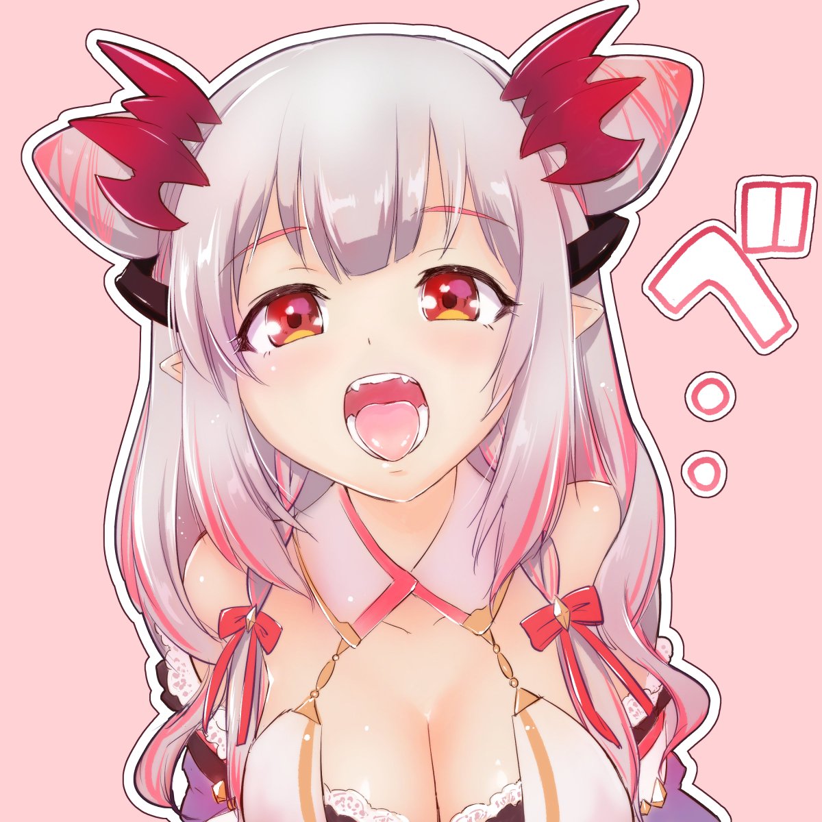 「べっ 」|jyacoのイラスト