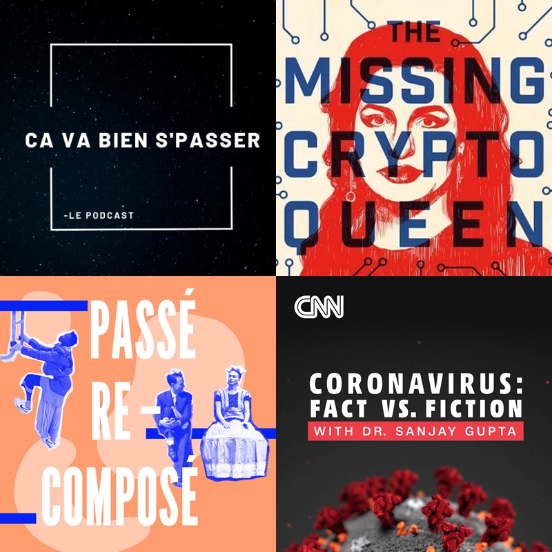 Moissonores's tweet photo. 🎧 Les recommandations reviennent après une petite période d'hibernation hivernale. 

Alors on vous conseille : Ca va bien s’passer (de @GaubertS), The Missing Cryptoqueen (@BBCSounds), Coronavirus : Fact vs Fiction (@CNN) et @Passe_Recompose.

https://t.co/sD3FW6lIGC https://t.co/sckjQ0szdN