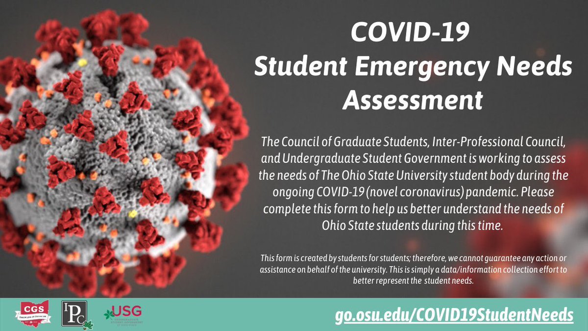 If you haven’t yet had a chance to complete this survey, please visit go.osu.edu/COVID19Student… to help us better understand the needs of students during this time.