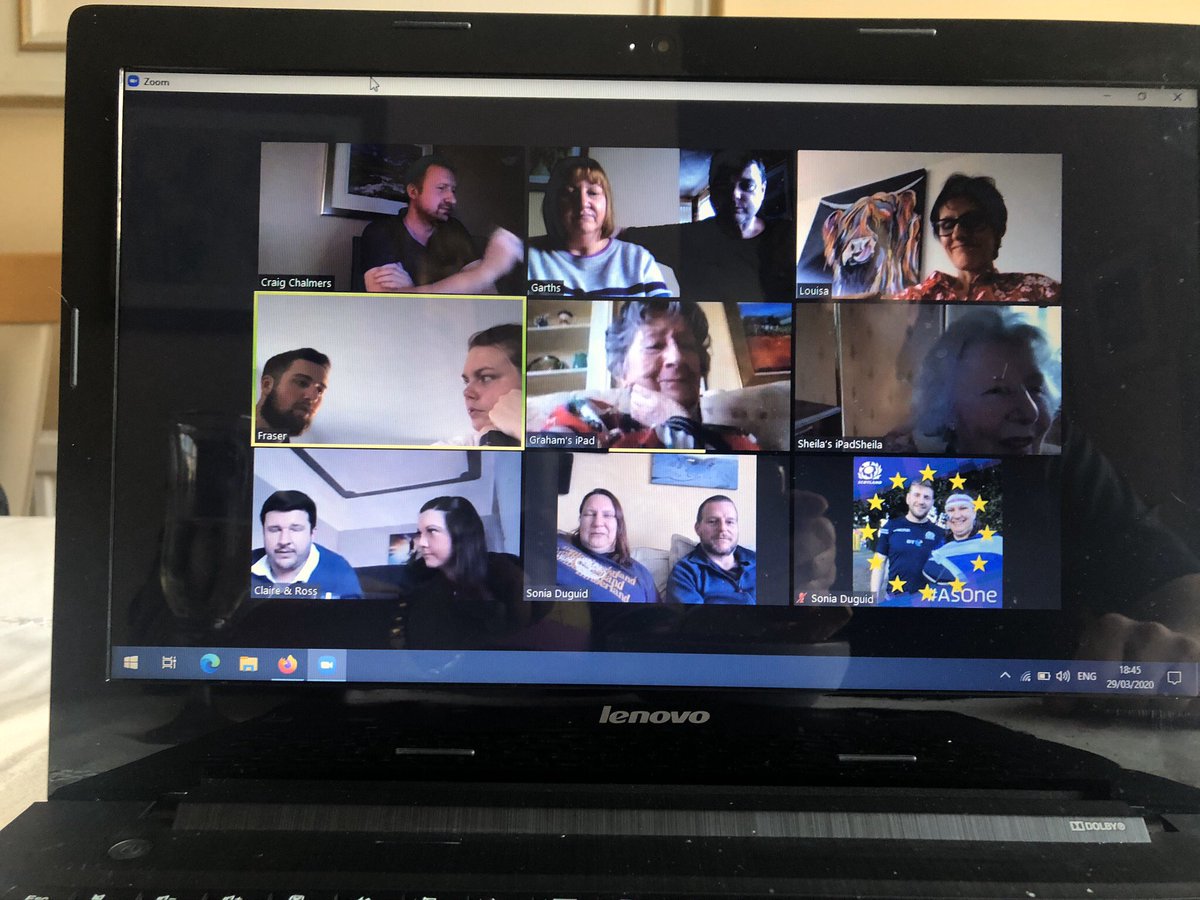 Atkinsonailsa's tweet image. Thanks for turning up to my Mums Zoom Birthday party @finn_russell