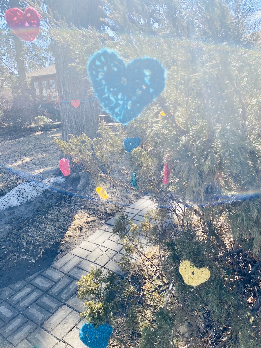amjacorn's tweet photo. Choose kindness - hearts in a tree and my heart on a leash 🥰 https://t.co/HhWFtJYFV4