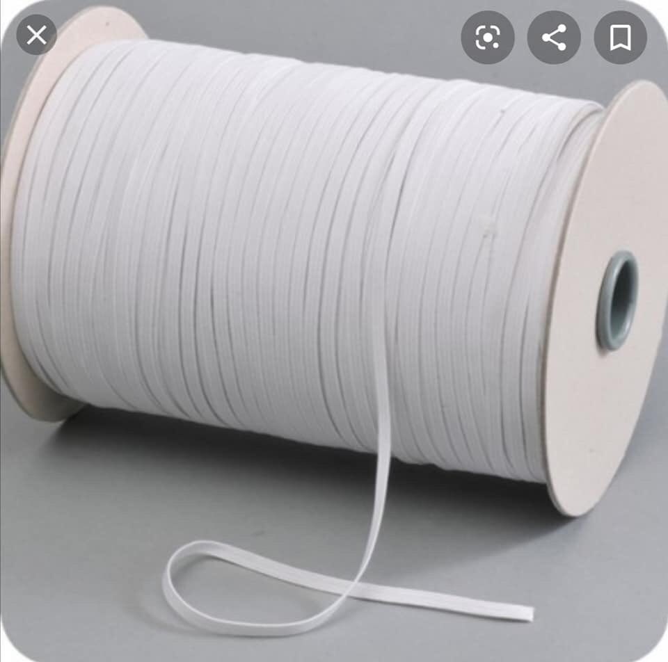 On va avoir besoin de bobines d'élastiques larges au max de 6mm pour gréer les visières que nous fabriquons au <a href="/fablab_corti/">Fab Lab Corti</a> et dans le réseau des Makers Uniti 
Si vous avez ça dans vos placards, garages, tiroirs, ateliers ... 😉