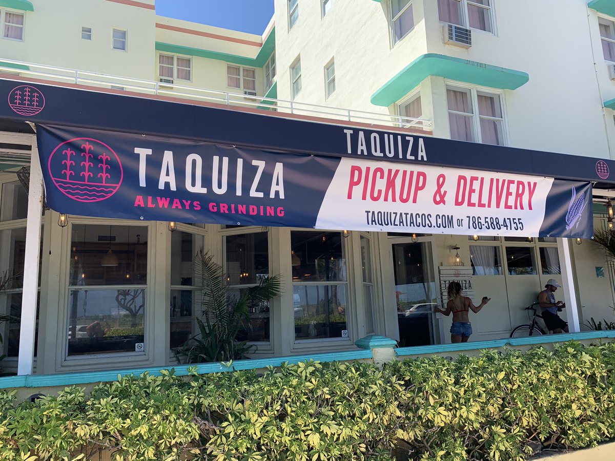 taquizatacos's tweet image. Open for PICKUP &amp;amp; DELIVERY Wednesday - Sunday from 12 to 8 PM!
📱: taquizatacos.com / (786) 588-4755
📍7450 Ocean Terr., Miami Beach
#SupportLocalMiami #CasaDeMasa #AlwaysGrinding🌽