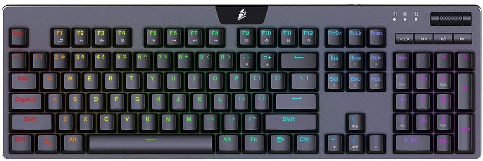 AlTawaselOM's tweet photo. 1st Player MK6 RGB Gaming Mechanical USB Wired Keyboard with Cherry MX Blue Switches Equivalent, Dedicated Media Control, 104 Key LED RGB Backlitg Computer Keyboard for Windows PC Gamers https://t.co/ykJxcrEUT1 https://t.co/zgsfyVzYej
