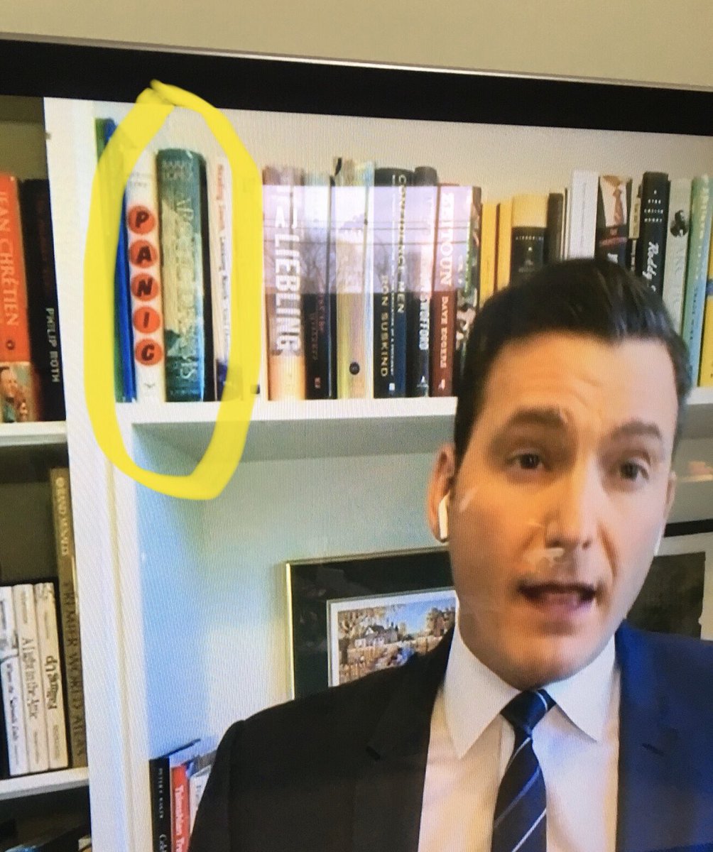 d_vickers's tweet photo. @ctvqp @EvanLSolomon I couldn’t help but notice the title of a book on @EvanLSolomon shelf. Strategically placed?? 🤓 #ctvqp #alwayscheckthebookshelf https://t.co/1Je6scEHF1