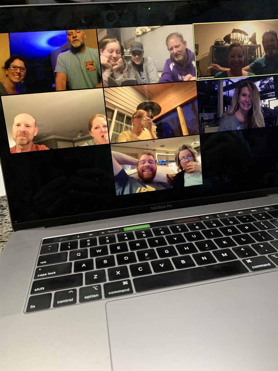 jmitchellp's tweet photo. Thank you @zoom_us  for keeping us connected while we practice social distancing!! https://t.co/ldmOBuFeRl