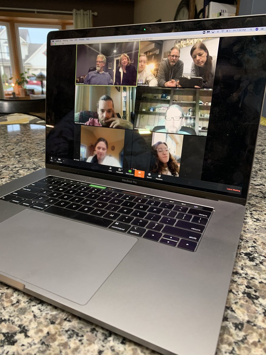 jmitchellp's tweet photo. Thank you @zoom_us  for keeping us connected while we practice social distancing!! https://t.co/ldmOBuFeRl