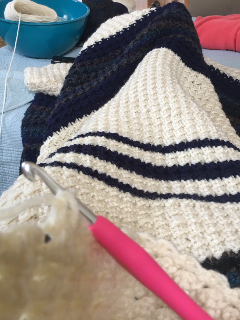 brazenmoralist's tweet photo. Alternate non physical peak challenge. Learning to crochet. Blanket making. #StayAtHomeAndStaySafe watching Outlander #mypeakchallenge2020 #SamHeughan https://t.co/MKBJ3WfaT3